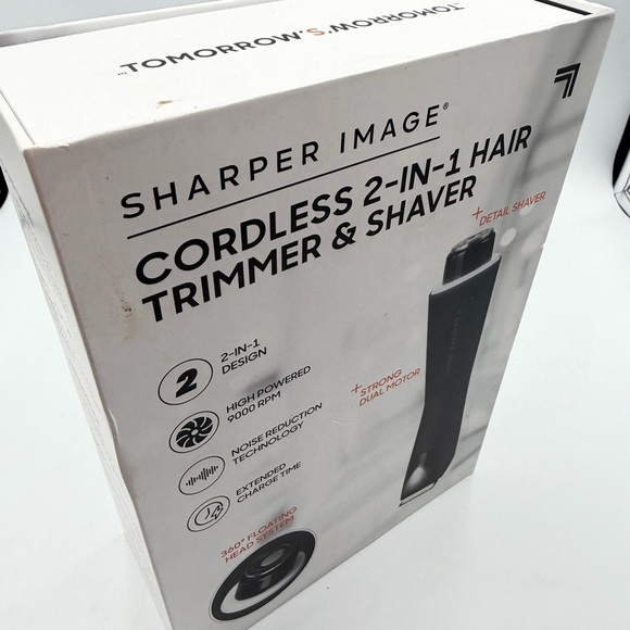 Sharper Image Other - Sharper Image Black Cordless 2-in-1 Hair Trimmer & Shaver